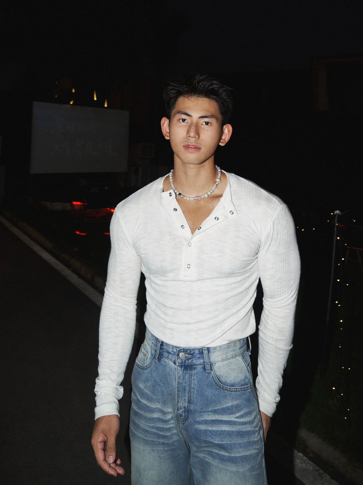 Slim Fit Knitted Long Sleeve Pullover