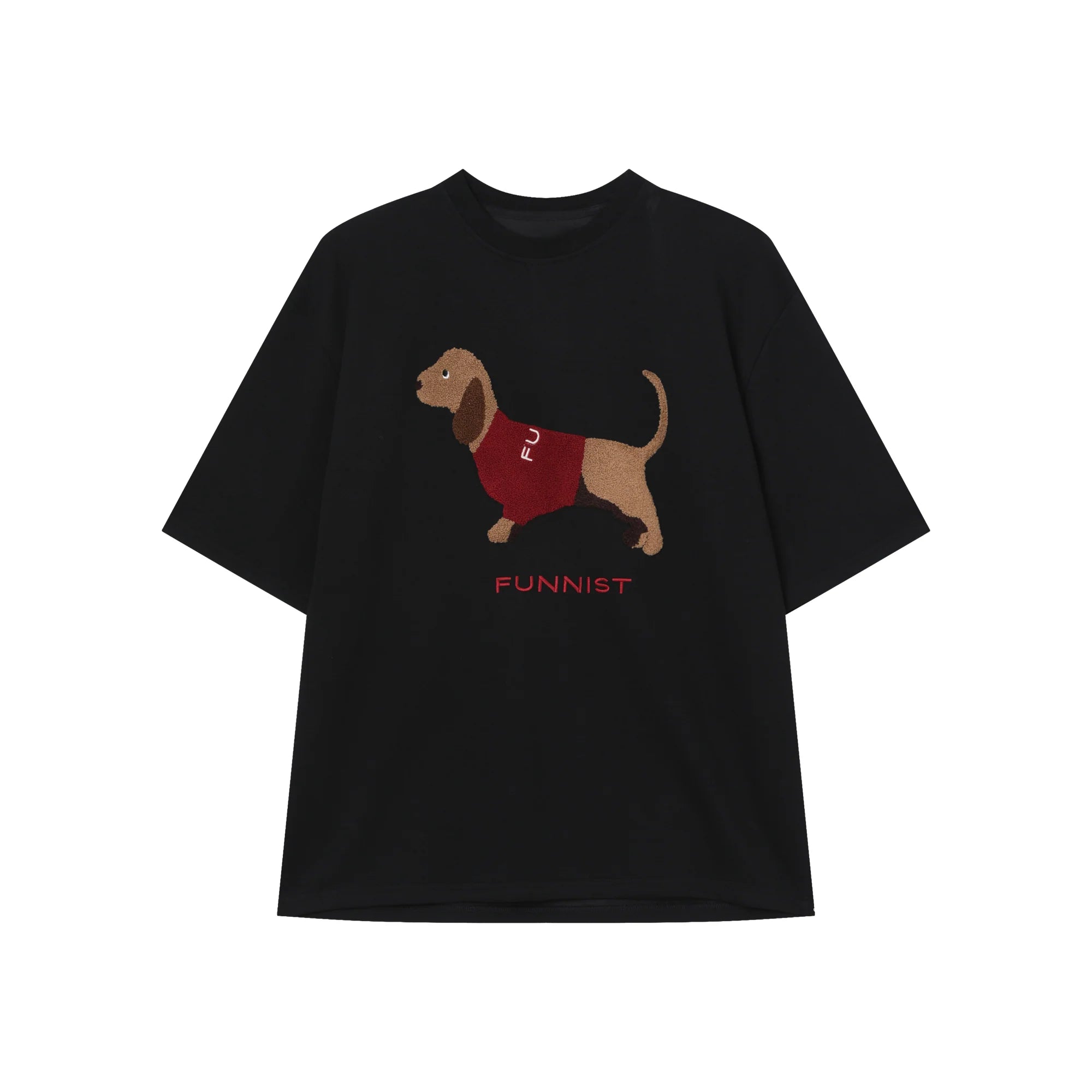 Dachshund Embroidery T-Shirt