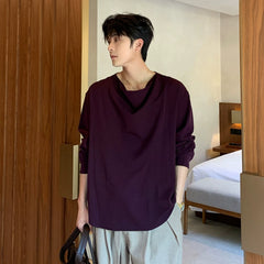 Long Sleeve Draped Pullover