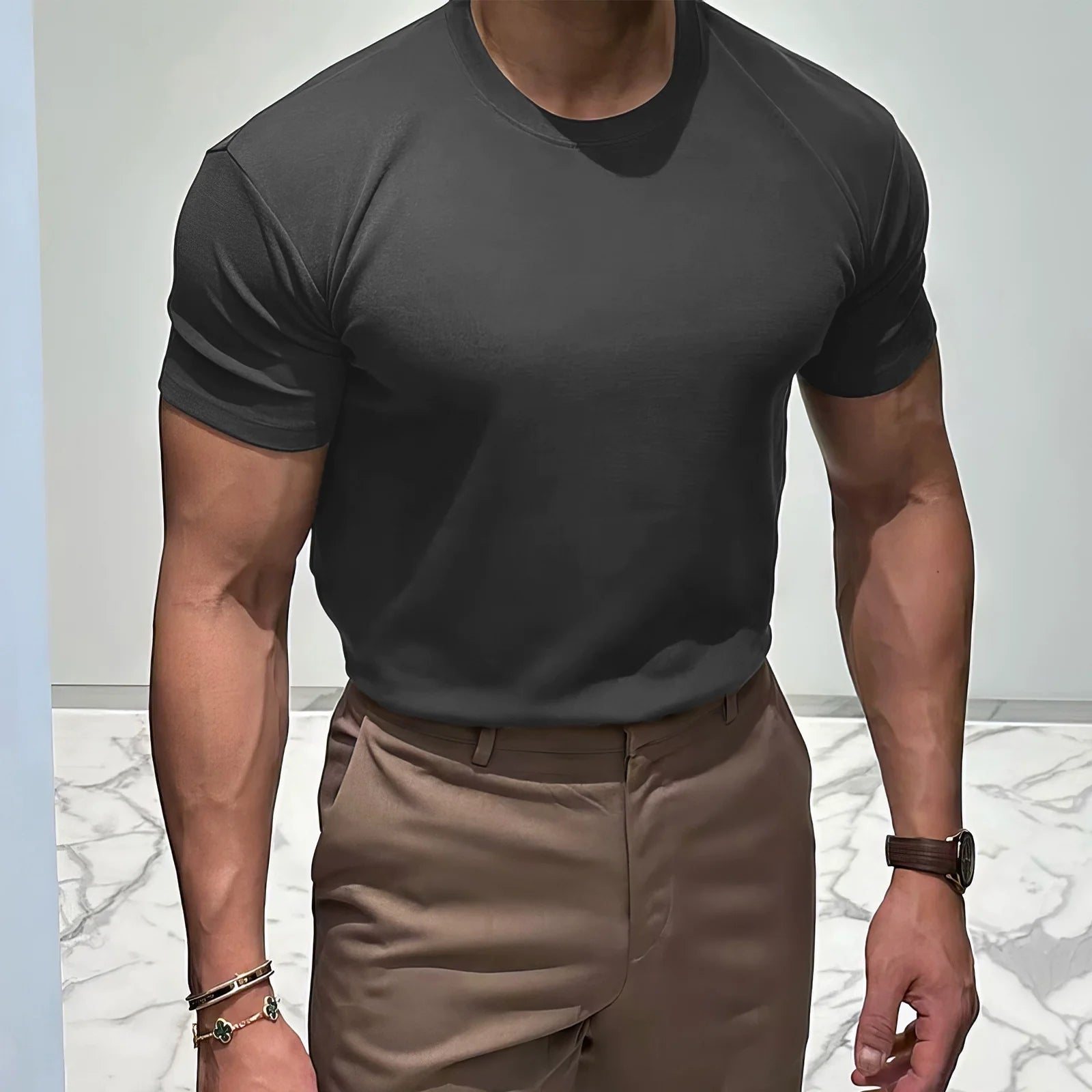 Slim Fit Round Neck T-shirt