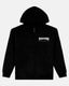 MAG LOGO - ZIP UP HOODIE - BLACK