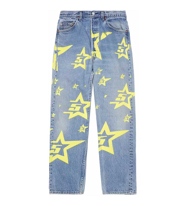 Sp5der 5STAR Vintage 501 Light Blue Denim Hover Image