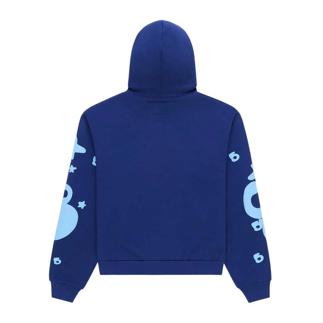 Sp5der Beluga Hoodie Navy / Light Blue Main Image