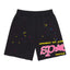 Sp5der Black P*nk V2 Sweat Shorts