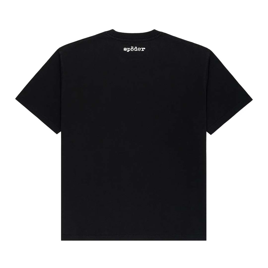 Sp5der Diffused Collegiate Tee Black