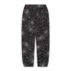 Sp5der Embroidered Black AOP Sweatpants