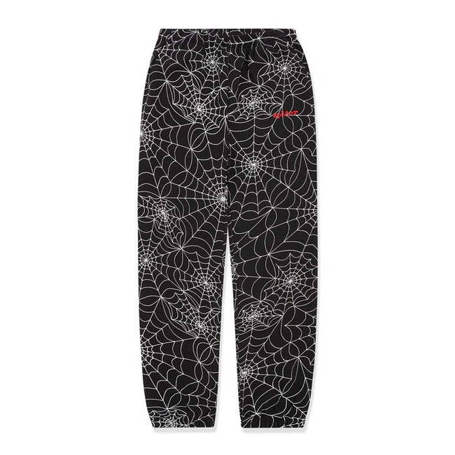 Sp5der Embroidered Black AOP Sweatpants Hover Image