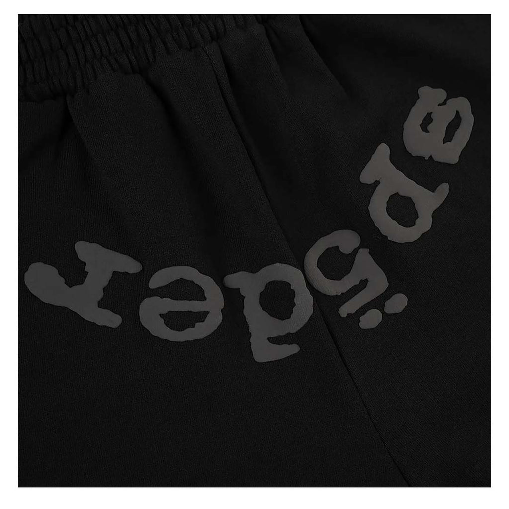 Sp5der OG Logo Phantom Sweat Shorts 'Black'