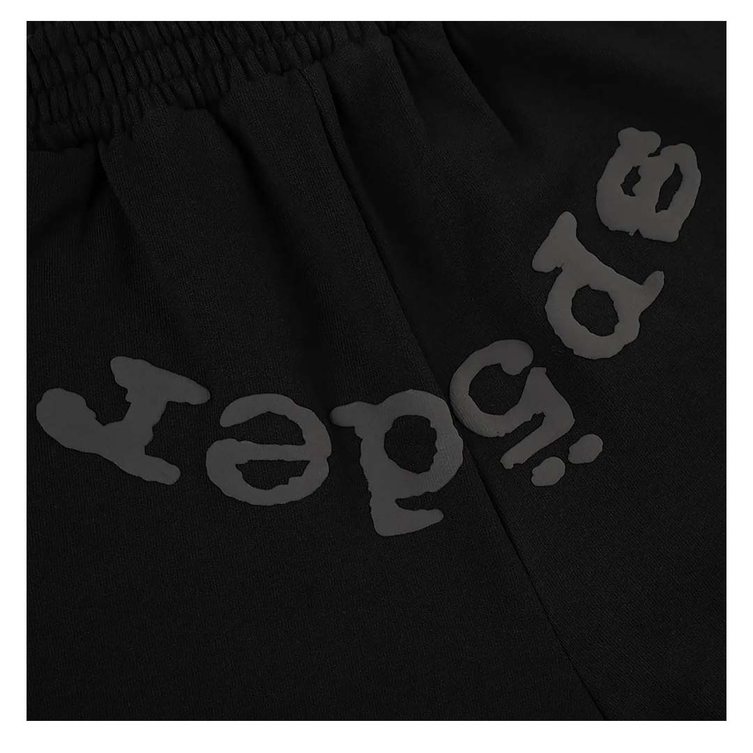 Sp5der OG Logo Phantom Sweat Shorts 'Black'