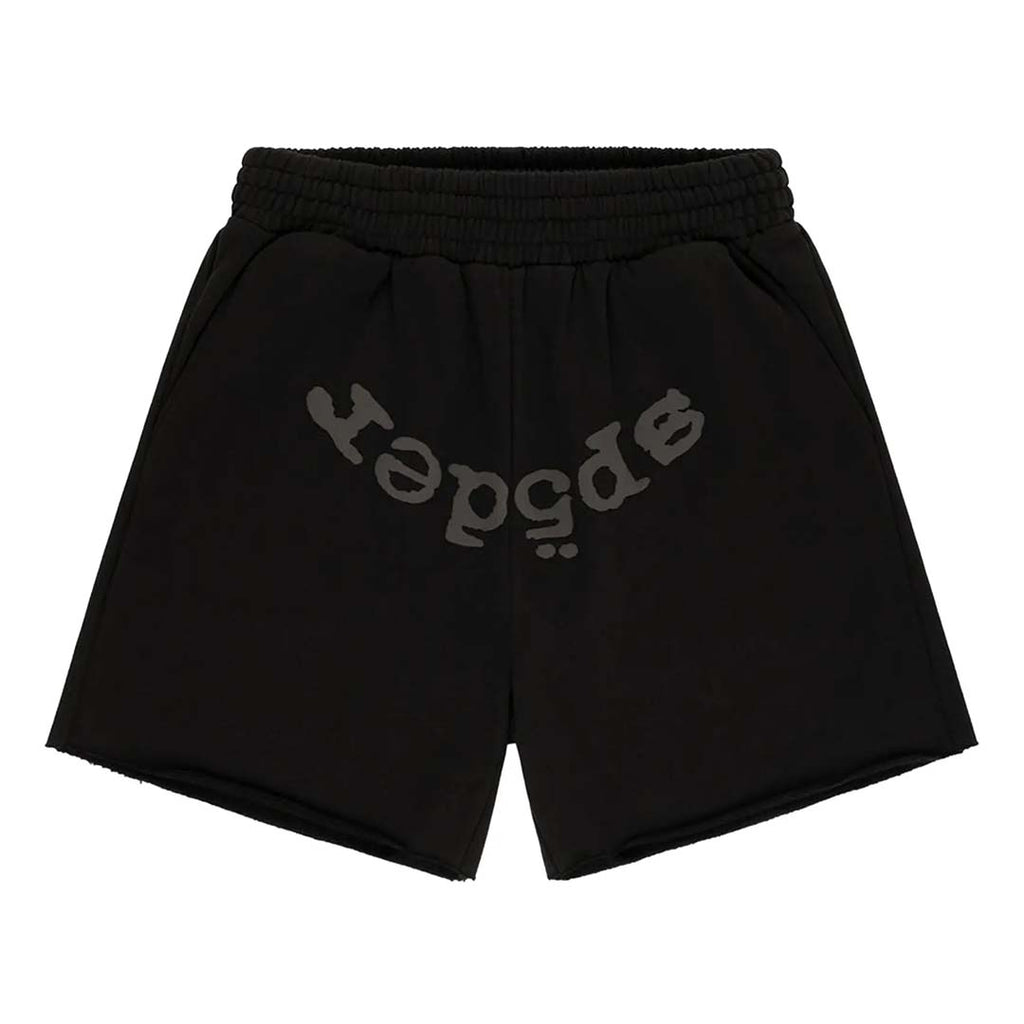 Sp5der OG Logo Phantom Sweat Shorts 'Black'