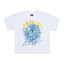 Sp5der OG Logo V2 White Blue Yellow Tee