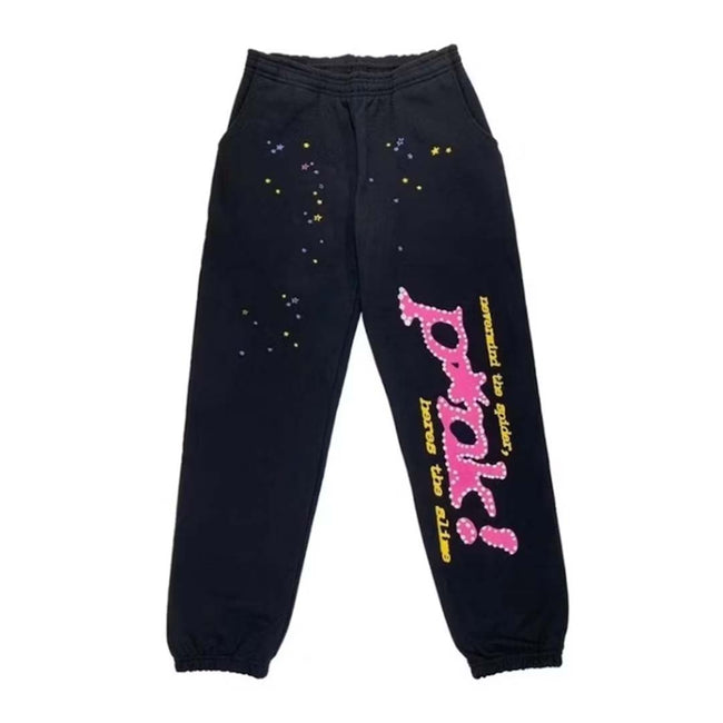Sp5der P*nk Sweatpants 'Black' Hover Image