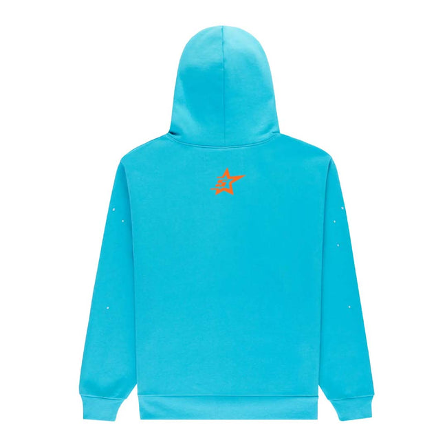 Sp5der Punk V2 Hoodie 'Cyan' Main Image