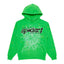 Sp5der Slime Green Rhinestone Punk V2 Hoodie