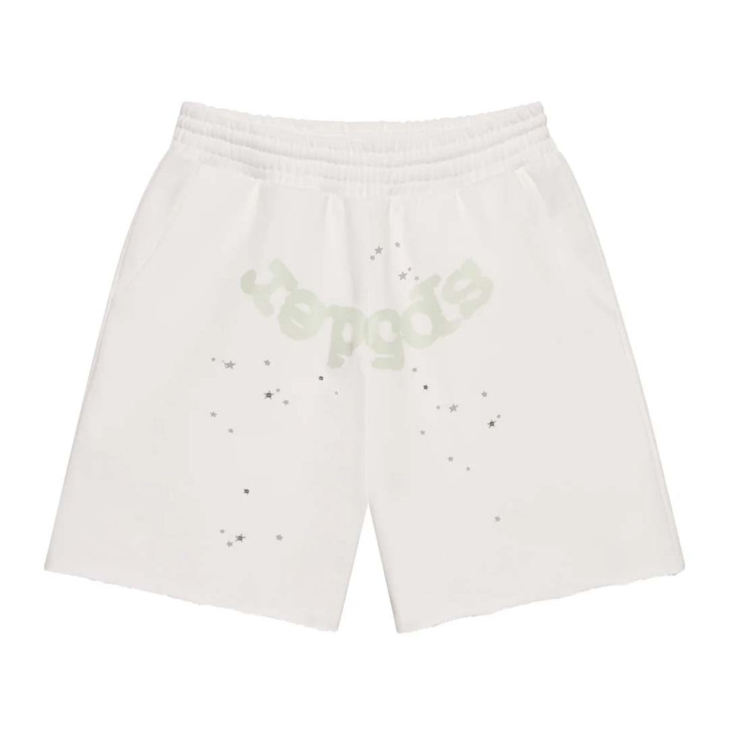 Sp5der T&F Sweat Shorts White