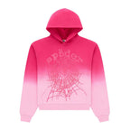 Sp5der Web Ombre Hoodie Pink
