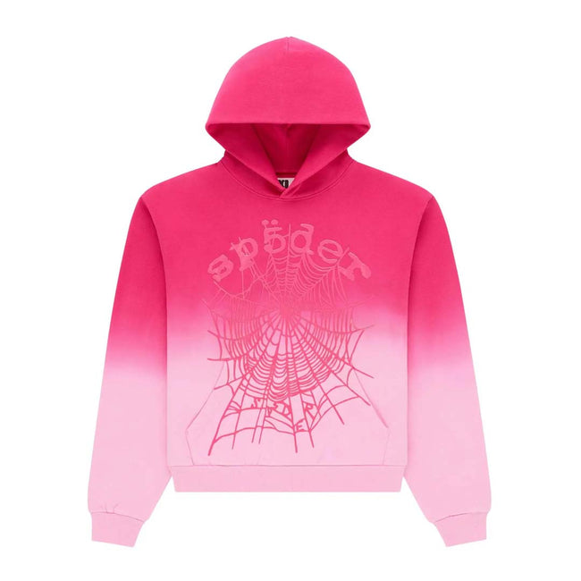 Sp5der Web Ombre Hoodie Pink Hover Image