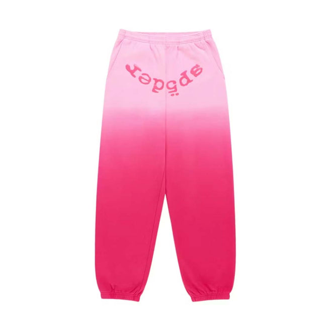 Sp5der Web Ombre Sweatpants Pink Hover Image