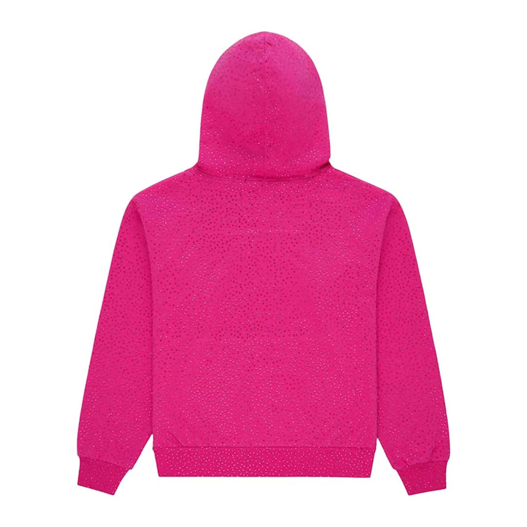 Sp5der Worldwide AOP Webstone Hoodie Pink