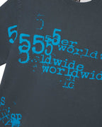 Sp5der Worldwide Stutter Tee Slate Grey