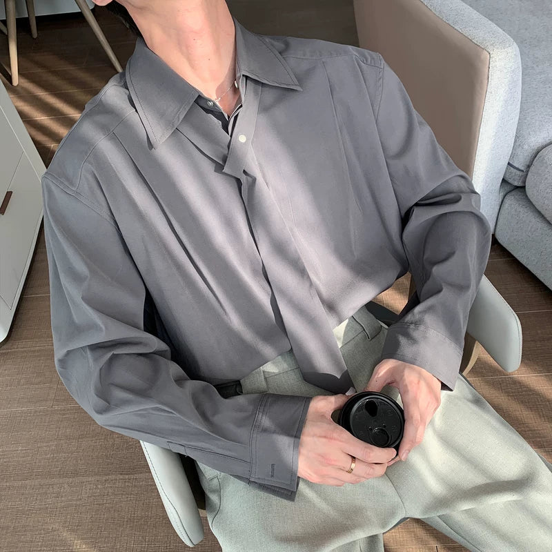 Wrinkle-Free Long Sleeve Casual Shirt